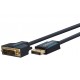 Câble adaptateur DisplayPort vers DVI-D actif 3 m