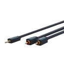 Câble adaptateur AUX 3,5 mm vers RCA, stéréo 5 m