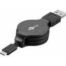 Câble 1m de Charge et de Synchronisation USB-C, Extensible