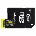 Carte microSDXC TEAMGROUP 512 Go UHS-I U3 V30 A2 avec adaptateur SD