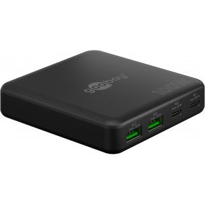 Goobay 100 W Chargeur de Table Multiport USB-C PD GaN noir