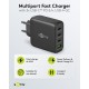 Goobay 68 W Chargeur Rapide Multiport USB-C PD GaN noir