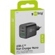 Goobay 65 W Chargeur Rapide Multiport USB-C PD GaN Nano noir