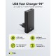 Goobay 45 W Chargeur Rapide Double USB-C PD GaN 90° Flat noir