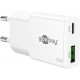 Goobay 30 W Chargeur Rapide Double USB-C PD GaN Slim blanc