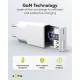 Goobay 30 W Chargeur Rapide Double USB-C PD GaN Slim blanc
