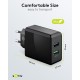 Goobay 28 W Chargeur Rapide Double USB-A QC noir