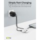 Goobay 35 W Kit Twin Power 2x Chargeurs USB-C , 2x Câbles USB-C