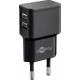 Goobay 12 W Charge Kit Double USB-C noir