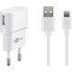 Goobay 5 W Charge Kit Double USB-C blanc