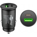 Goobay 30 W Power Delivery Chargeur Rapide pour Voiture USB-C PD (USB-C + USB-A)