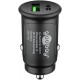 Goobay 30 W Power Delivery Chargeur Rapide pour Voiture USB-C PD (USB-C + USB-A)