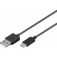 Goobay 12 W Dual USB Kit de Chargeur pour Voiture USB-C, USB-A